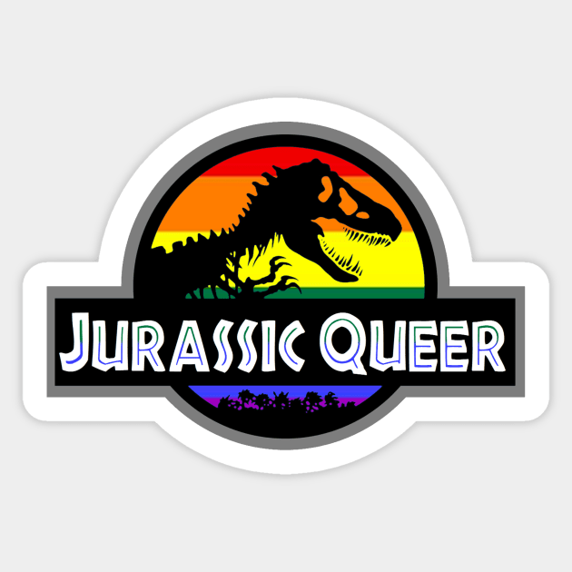 Jurassic Queer Sticker by SJAdventures